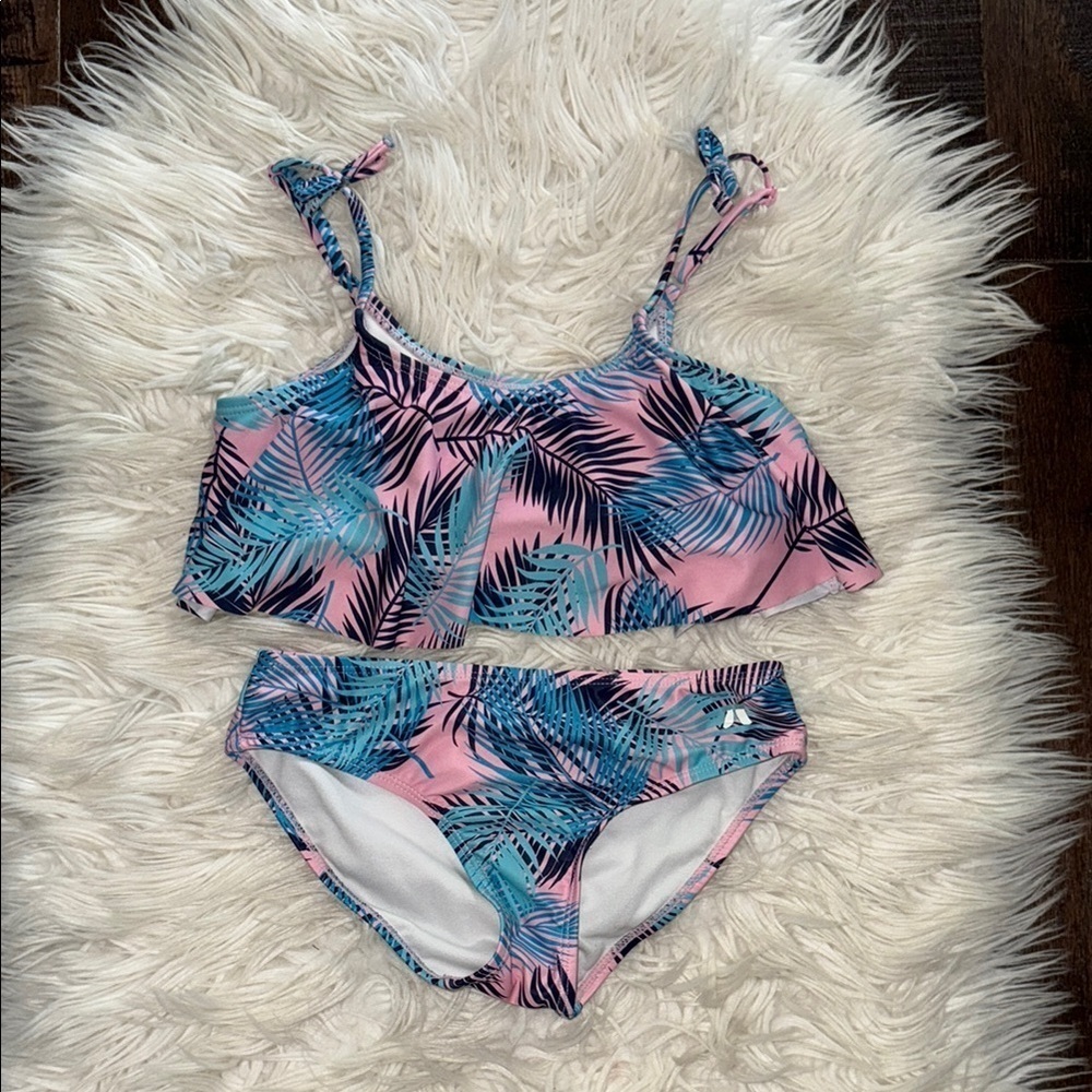 Tropical Pink and Blue Swim Set
